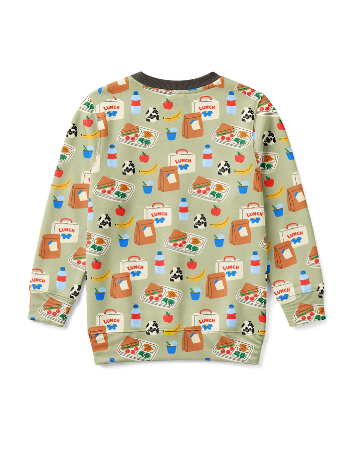Happy School Lunch Bamboo Adult Crewneck Sweatshirt