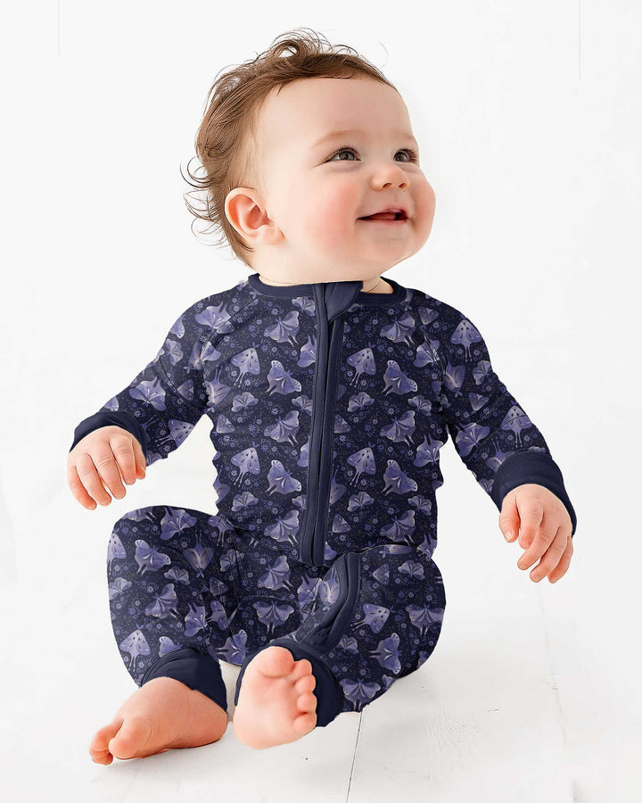 Very Peri Moths Bamboo Convertible Zippy