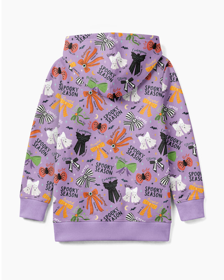 Spooky Bows Spooky Season Bamboo Zip Hoodie