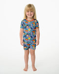 Whimsical Witch Cats Bamboo Two Piece Short Sleeve Shorts Pajama Set