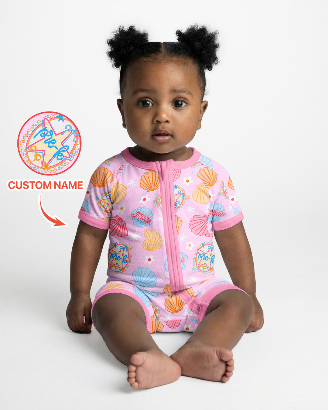 Mermaid Back To School Bamboo Shorty Zippy