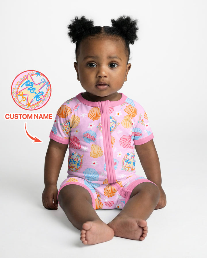 Mermaid Back To School Bamboo Shorty Zippy