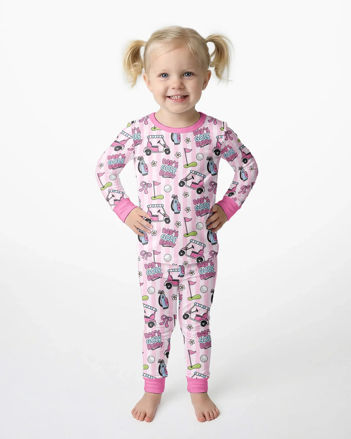 Dad's Golf Buddy Bamboo Two Piece Long Sleeve Pajama Set