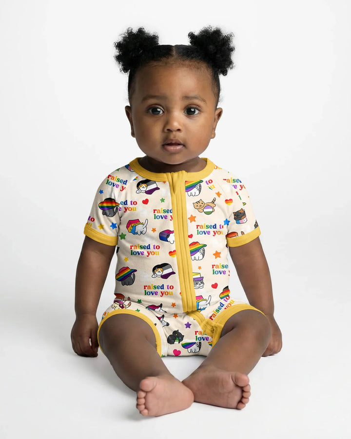 Rainbow Paws Family Matching Bamboo Shorty Zippy