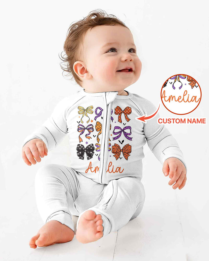 Personalized Halloween Ribbon Bamboo Convertible Zippy