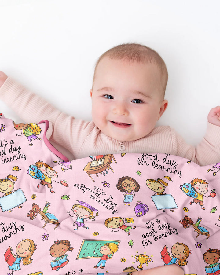 Little Learners Adventure Bamboo Blanket