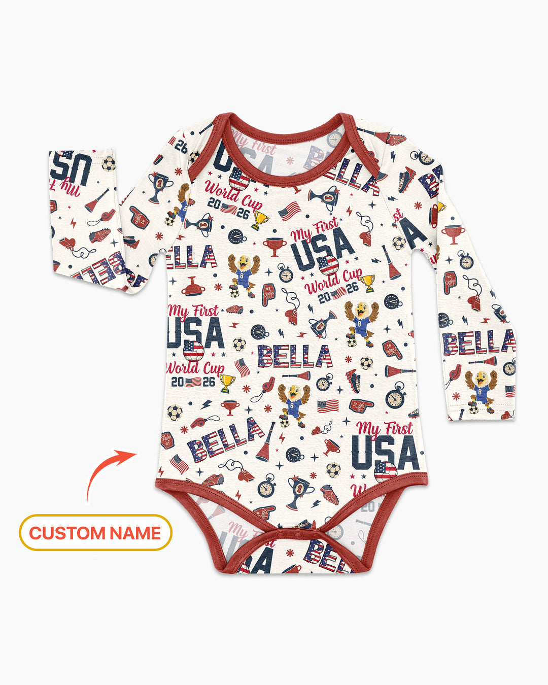 My First Soccer Cup 2026 Bamboo Bodysuit