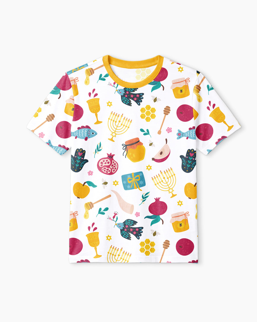 Shanah Tovah Party Men Short Sleeve Short Pajama Set