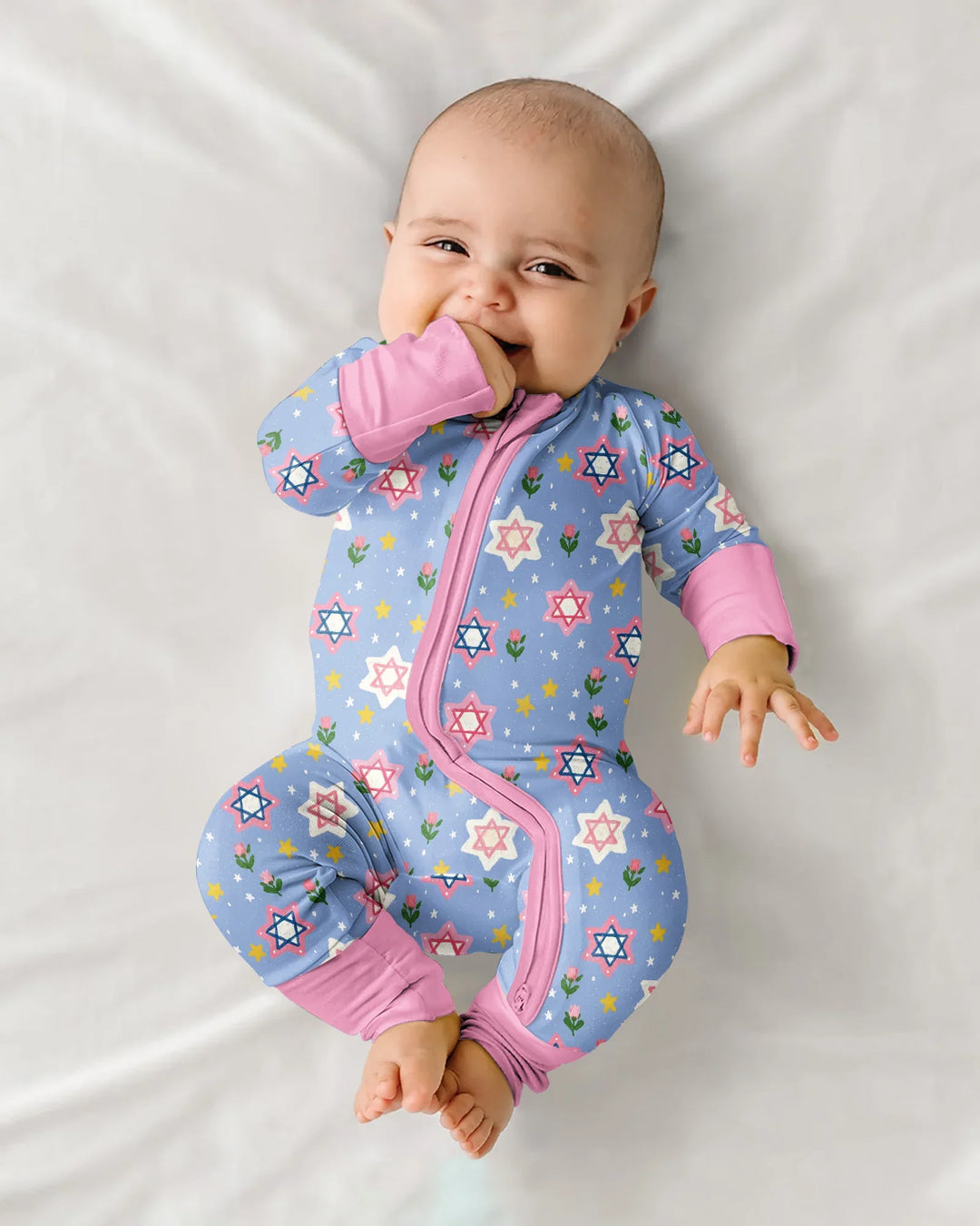Starry Bloom Blessings Family Matching Bamboo Convertible Zippy