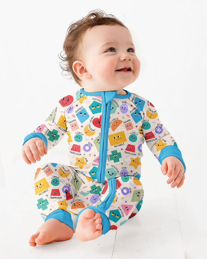 Happy Shape Squad Family Matching Bamboo Convertible Zippy