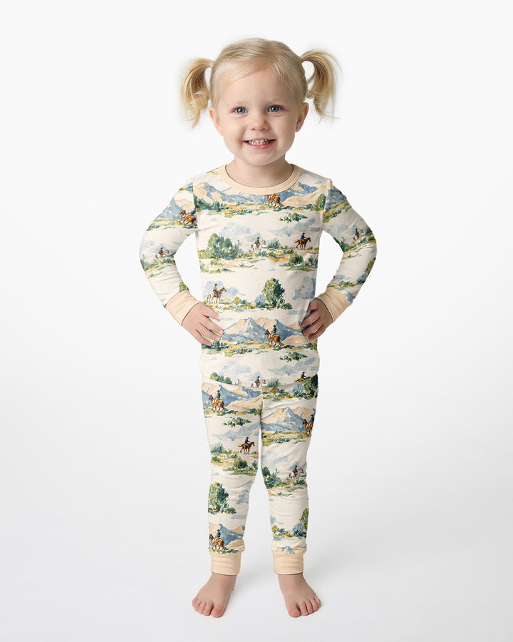 Template Bamboo Two Piece Long Sleeve Pyjamas Set
