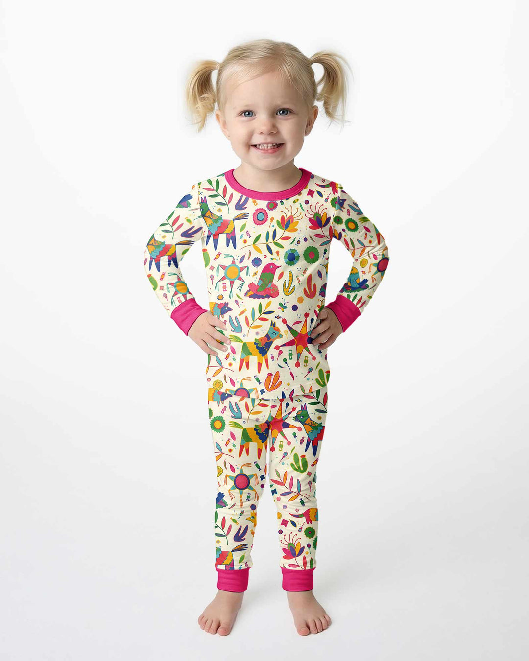 Template Bamboo Two Piece Long Sleeve Pyjamas Set