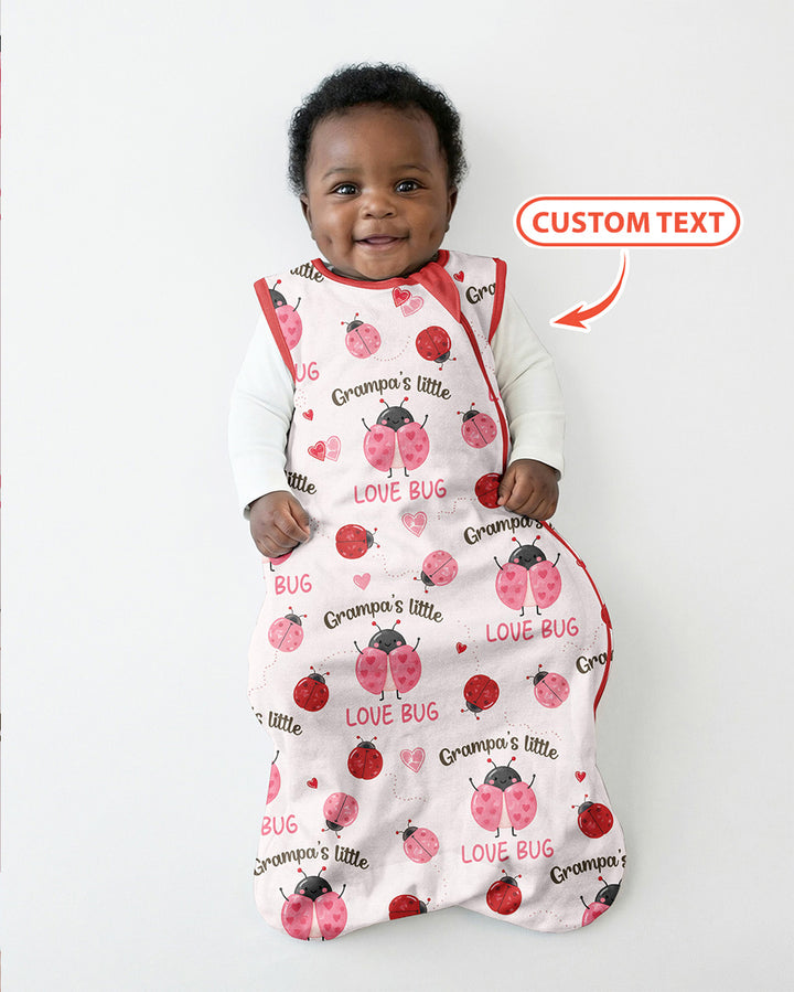 Personalized Grandma's Little Love Bug Bamboo Sleep Bag
