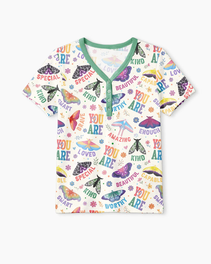 Proud Wings Family Matching Bamboo Women Short Sleeve Short Pajama Set