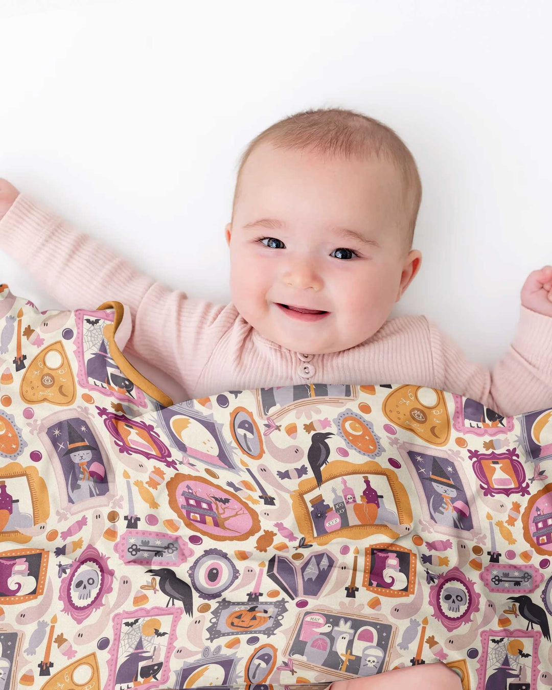 Spooky Portraits Bamboo Blanket