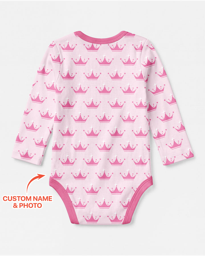 Custom Photo Birthday Princess Bamboo Bodysuit