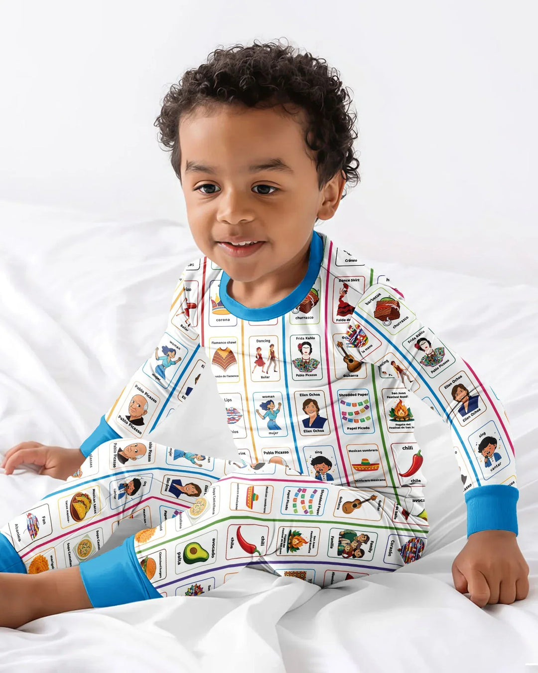 Template Bamboo Two Piece Long Sleeve Pyjamas Set