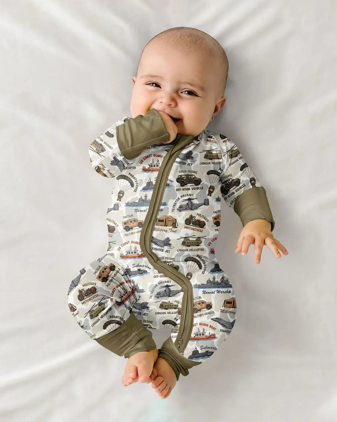 Little Hero Military Family Matching Bamboo Convertible Zippy