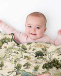Classic Bear Maps Bamboo Blanket