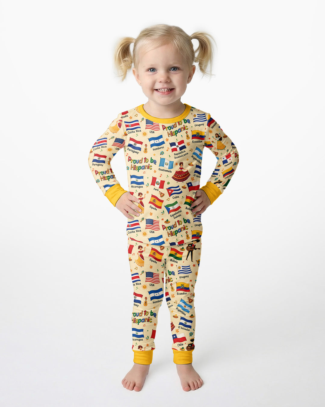Proud To Be Hispanic Bamboo Two Piece Long Sleeve Pajama Set