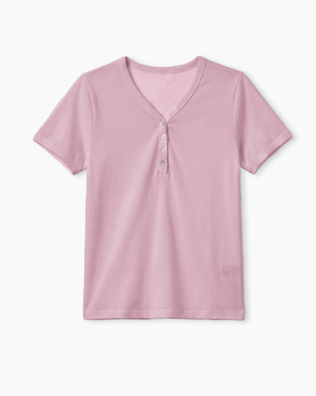 Solid Color Bamboo Women Short Sleeve Short Pajama Set