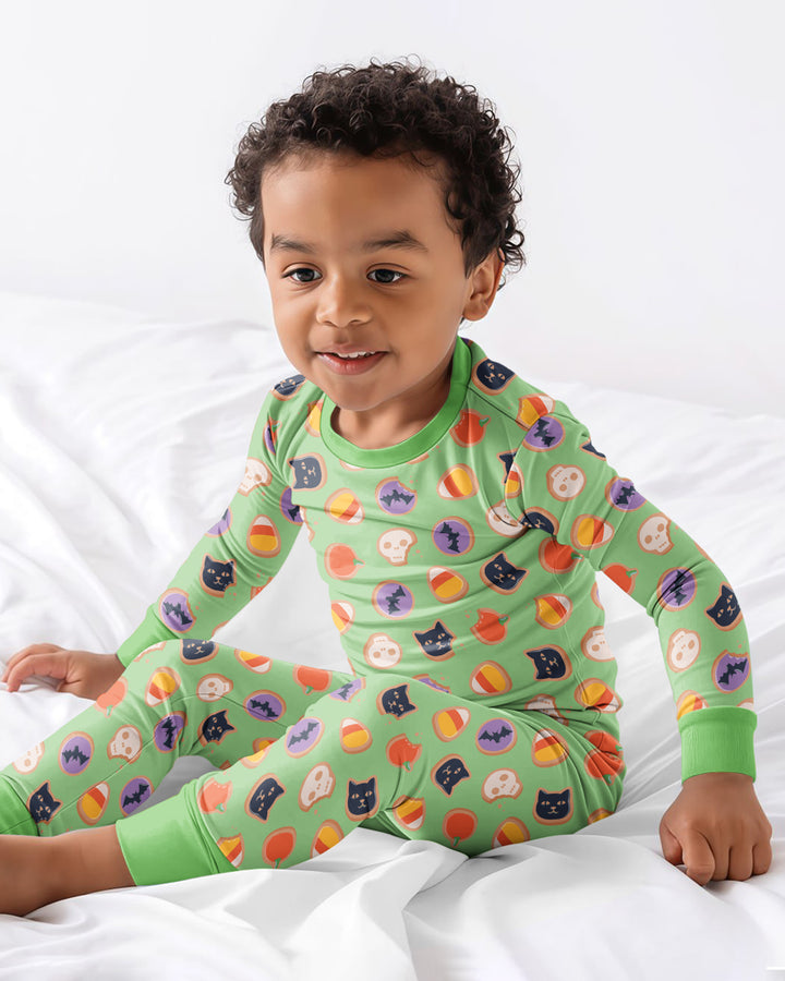 Halloween Cookies Bamboo Two Piece Long Sleeve Pajama Set