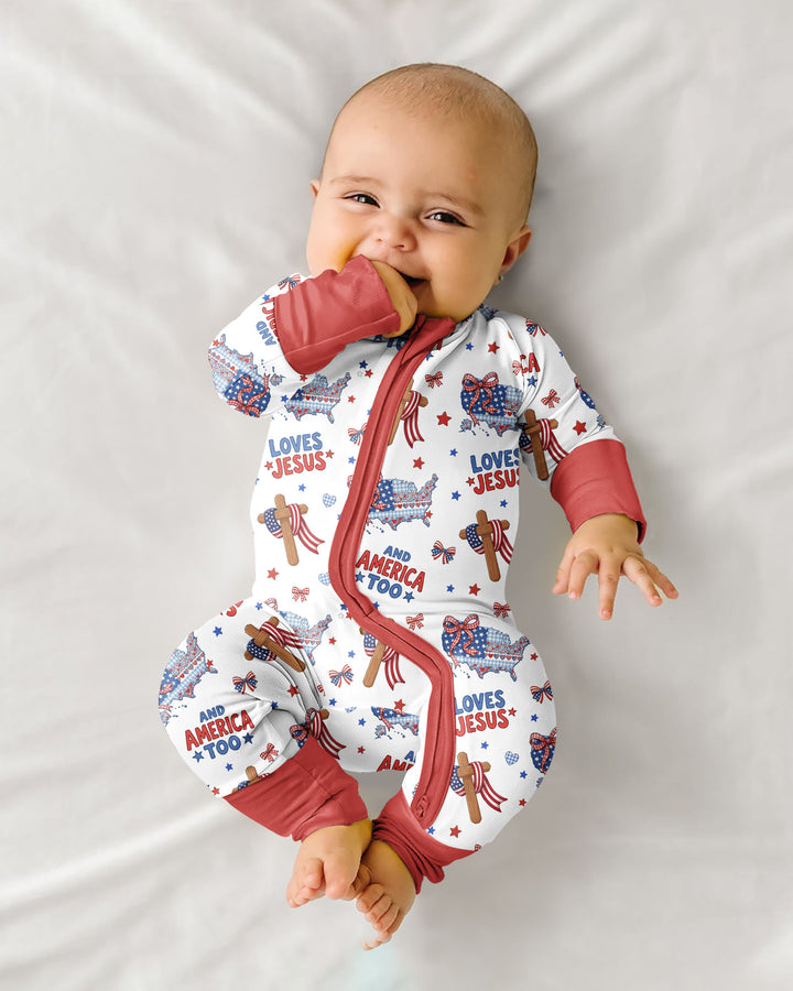 Loves Jesus And America Too Bamboo Convertible Zippy
