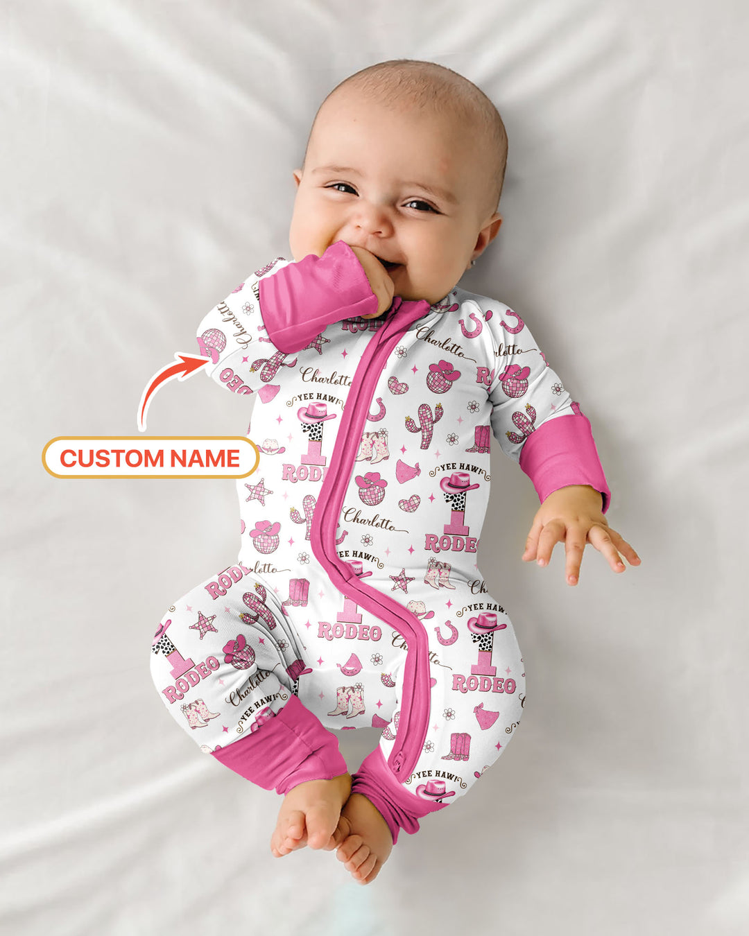 Personalized Birthday Rodeo Bamboo Convertible Zippy