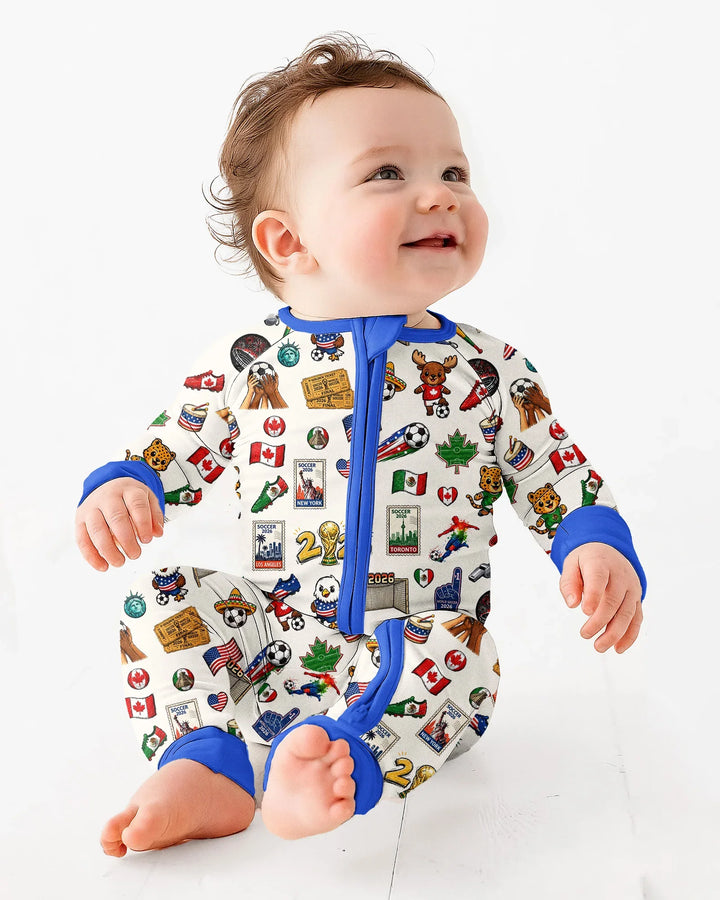 Soccer Cup 2026 Family Matching Bamboo Convertible Zippy