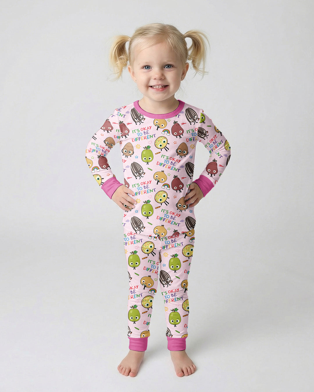 Nutty Little Friends Bamboo Two Piece Long Sleeve Pajama Set