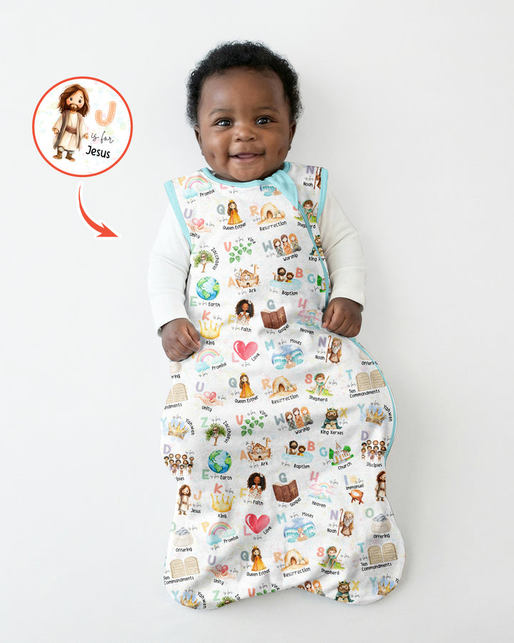 Bible ABC Alphabet Bamboo Sleep Bag