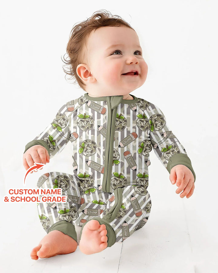 Custom Name Camo Apple Days Bamboo Convertible Zippy