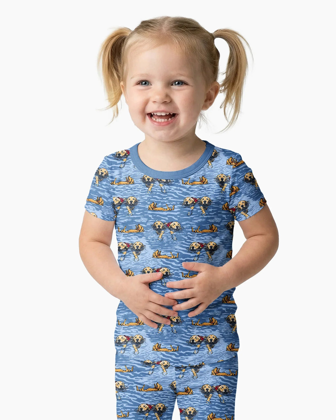 It's Lake Time Bamboo Two Piece Short Sleeve Pajama Set