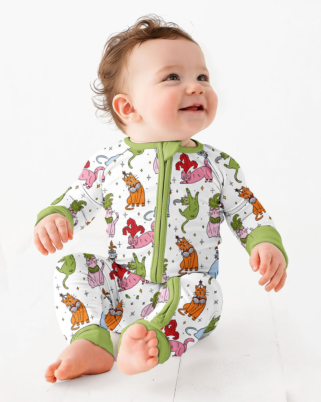 Whimsical Cats Bamboo Convertible Zippy