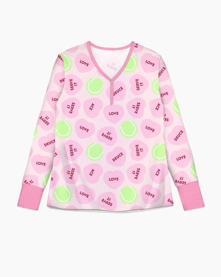 Tennis with Love Bamboo Women Pajama Set