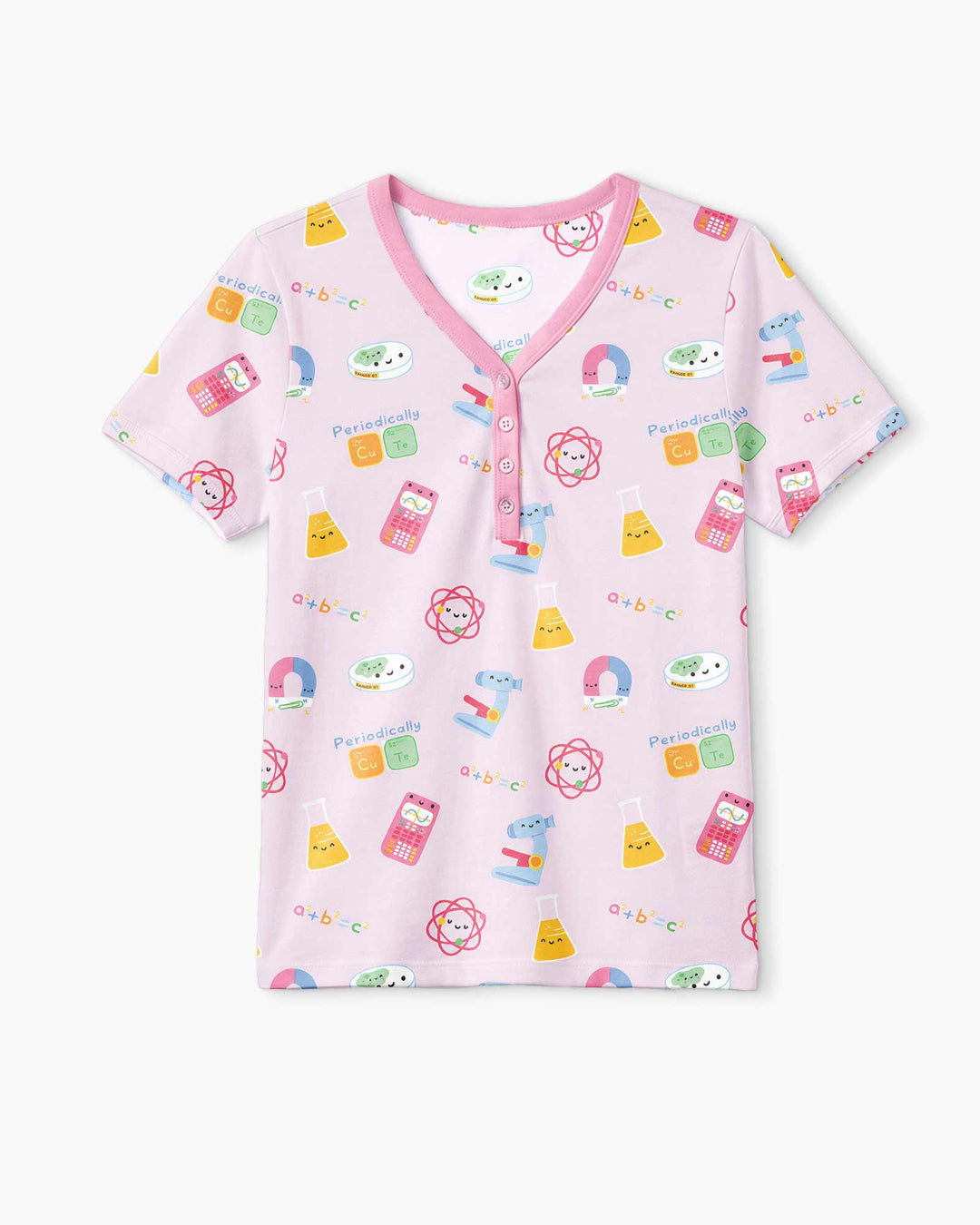 Scientist Lover Family Matching Bamboo Women Short Sleeve Short Pajama Set