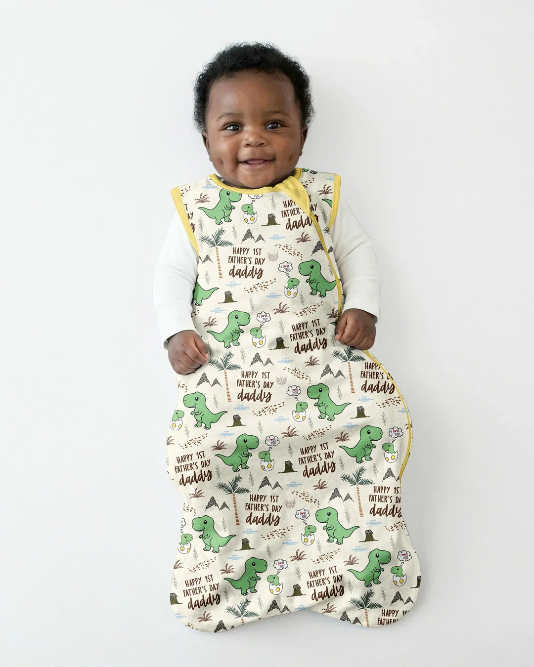 First Father's Day Daddysaurus Bamboo Sleep Bag
