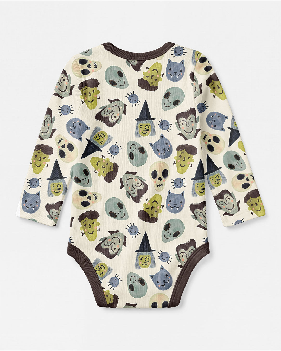 Halloween Face Bamboo Bodysuit