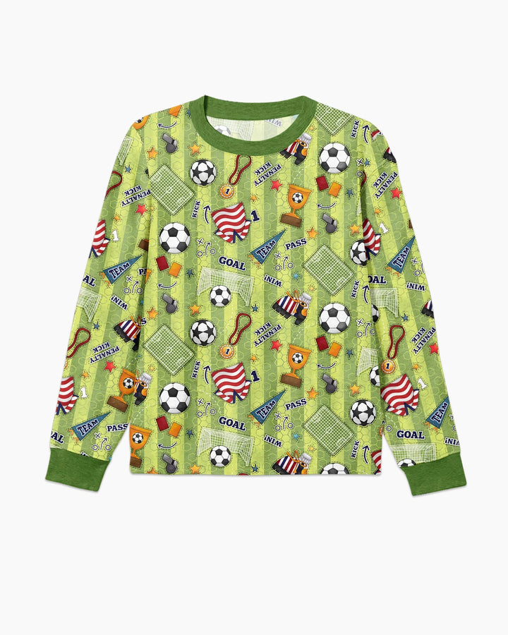 I Love Sports Soccer Bamboo Men's Pajama Set