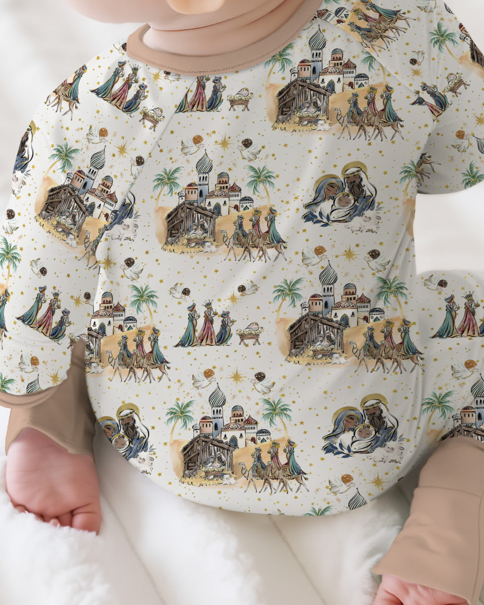Nativity Christmas Family Matching Family Bamboo Convertible Zippy