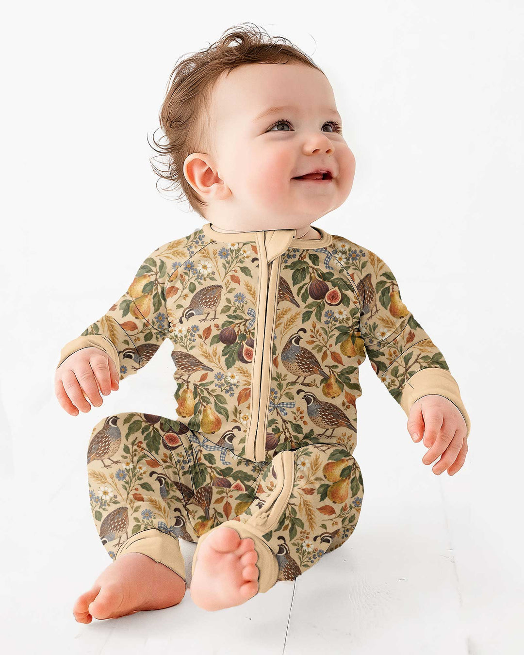 Quail & Pears Bamboo Convertible Zippy