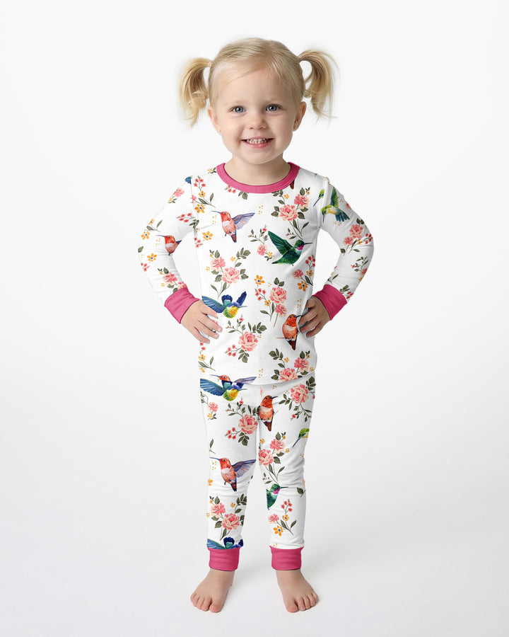 Template Bamboo Two Piece Long Sleeve Pyjamas Set