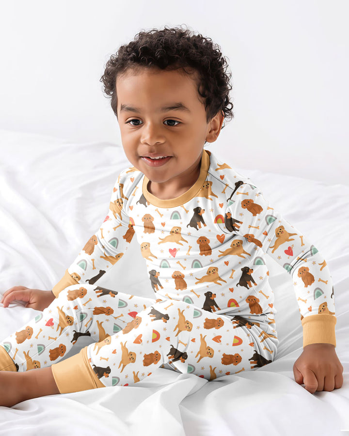 Brown Dogs Bamboo Two Piece Pyjamas Set