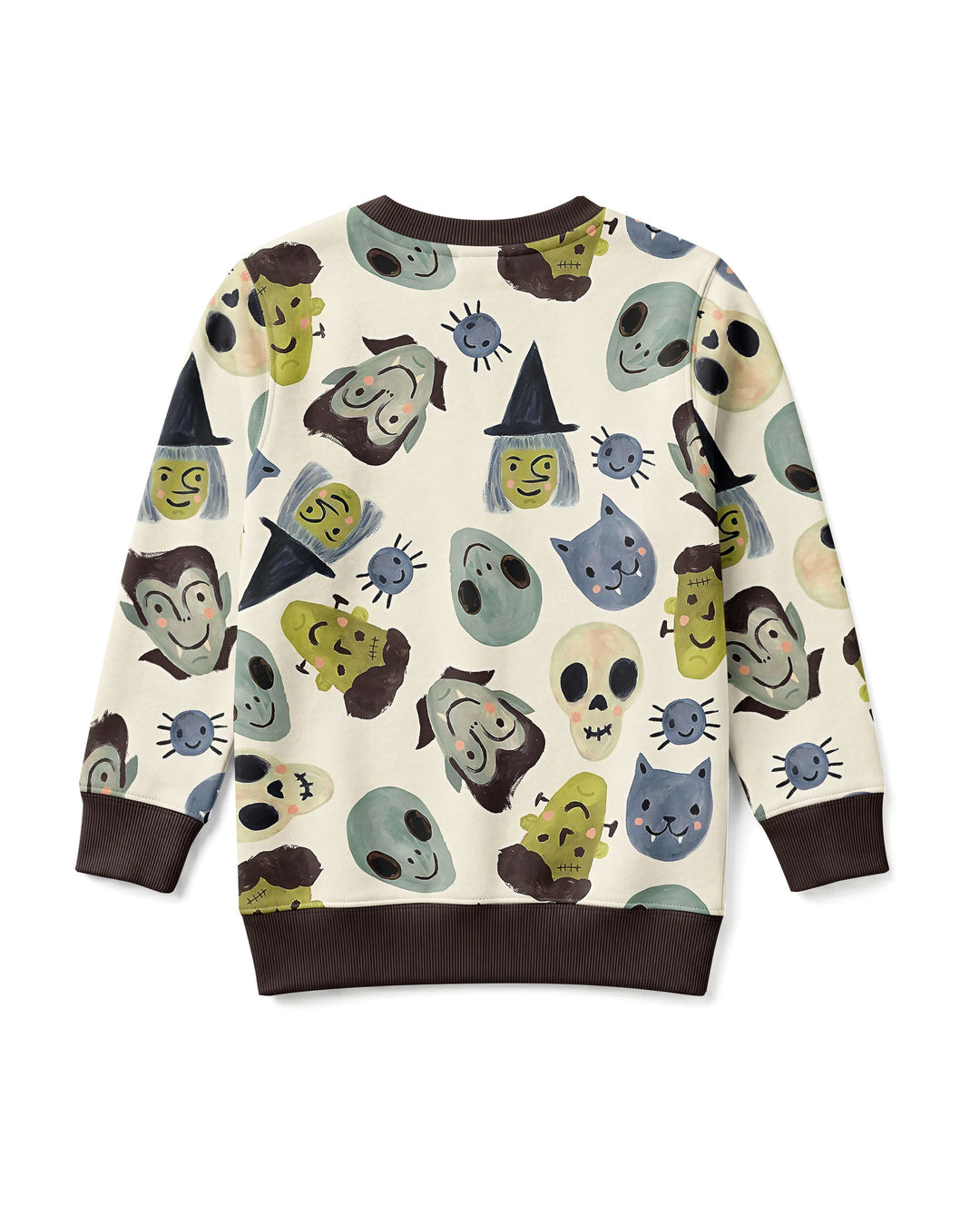 Halloween Face Bamboo Crewneck Sweatshirt