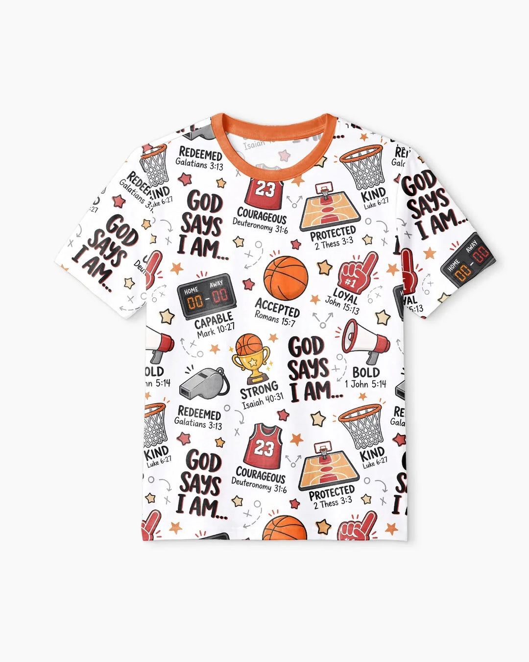 Basketball God Says I Am Bamboo Men Short Sleeve Short Pajama Set