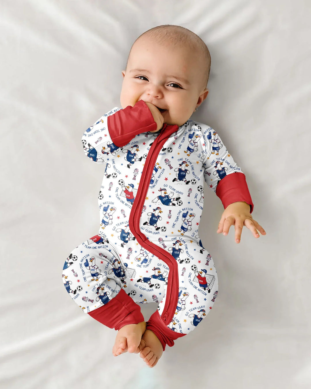 USA Soccer Goose Family Matching Bamboo Convertible Zippy