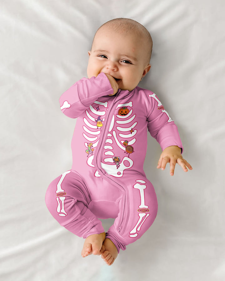 Halloween Skeleton Candy Bamboo Convertible Zippy