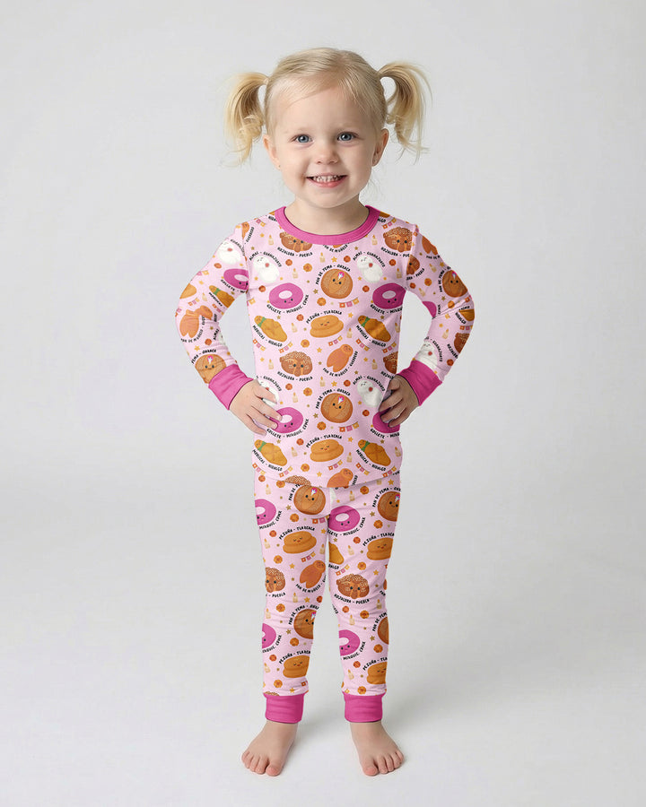 Pan Dulce Fiesta Bamboo Two Piece Long Sleeve Pajama Set