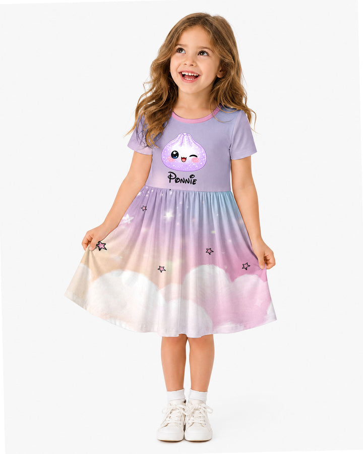 Cute Dumpling Bamboo Twirl Dress