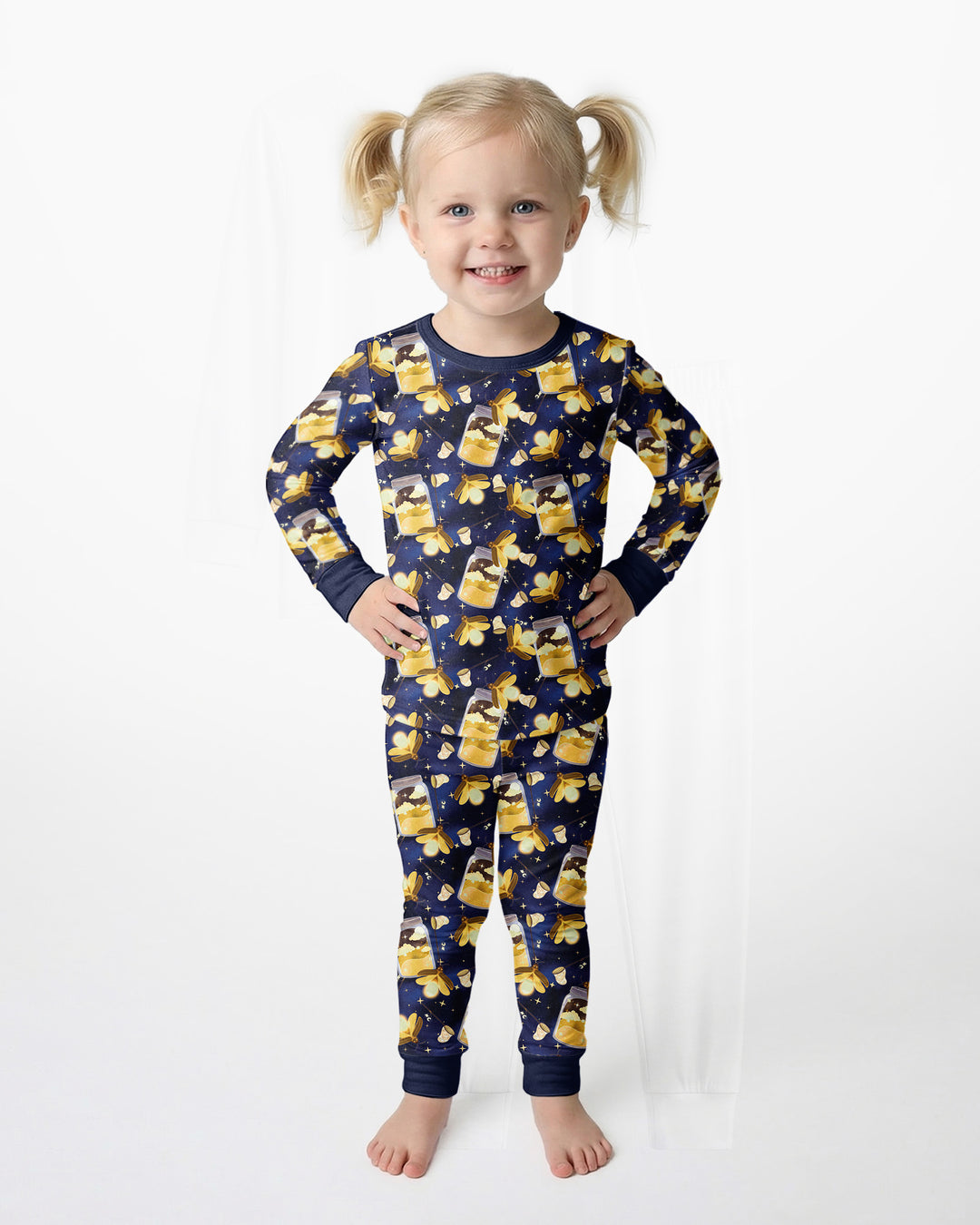 Template Bamboo Two Piece Long Sleeve Pyjamas Set